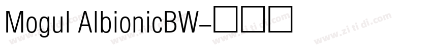 Mogul AlbionicBW字体转换